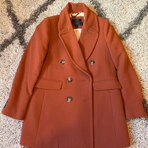 J. Crew Rust Pea Coat